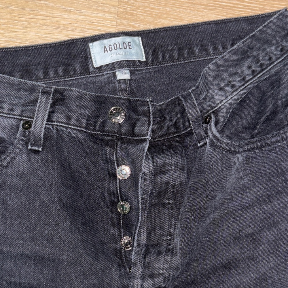 Agolde Aritzia Black Denim Jeans 28